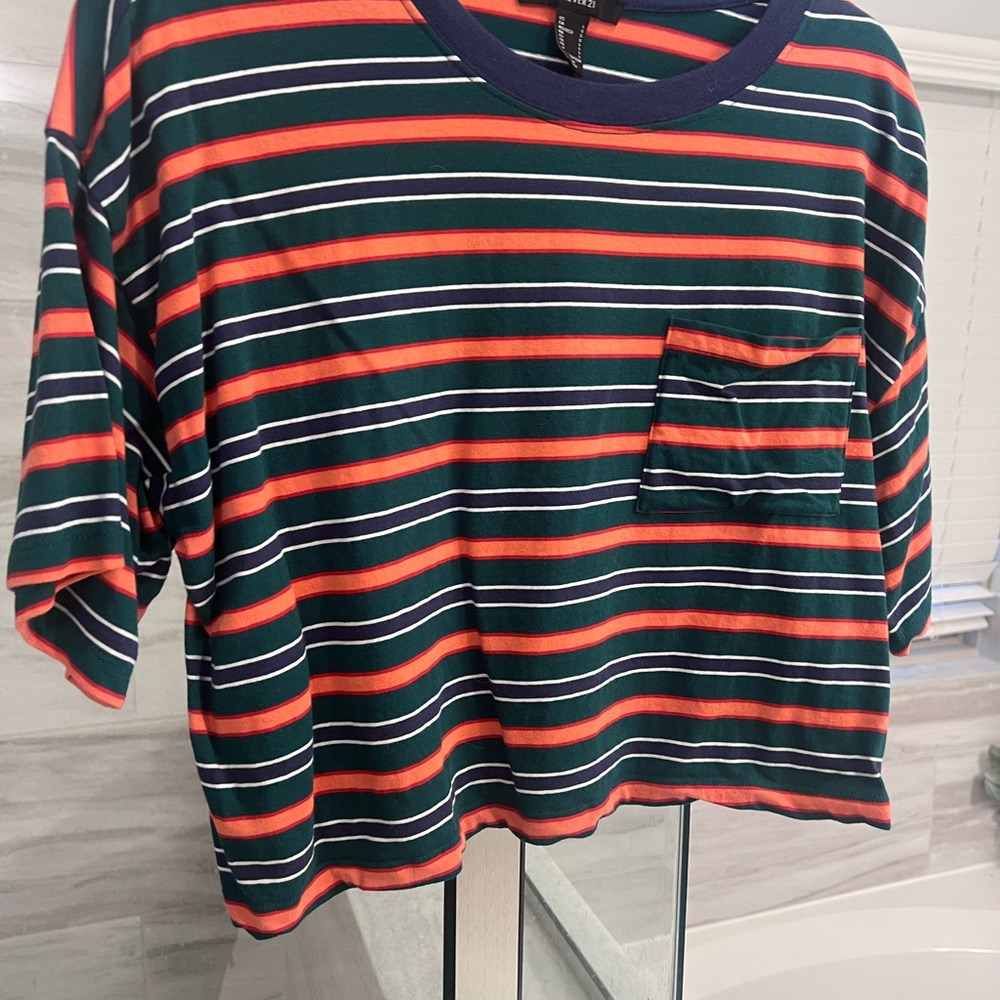 Striped Tee with Pocket